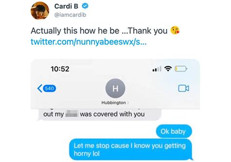 offset and cardi b leak|Cardi B Leaks NSFW Text Messages With Offset Amidst IG。